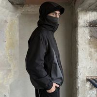 Veste à capuche réactive à l'eau de source de haute qualité personnalisée, 100% polyester, tissu imperméable et coupe-vent pour le cyclisme et l'alpinisme
