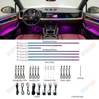 Xenplus - Tiras de Luces LED de Neón para el Interior del Vehículo, Versión Mejorada con 23 LED, para el Tablero y las Puertas, para Porsche Cayenne 2024