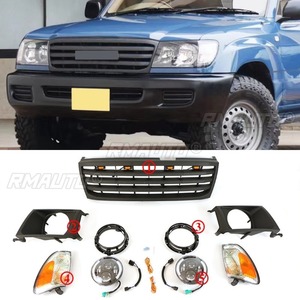 Parrilla Delantera para Toyota Land Cruiser LC100 1998-2006, Parrilla Deportiva, Kit de Carrocería, Accesorios para Auto - Product Image 3