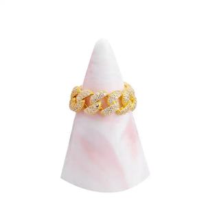 Anillos Cubanos para Mujer y Hombre, Plata de Ley 925, Dijes con Incrustaciones de Circonitas, Accesorios de Joyería - Product Image 1