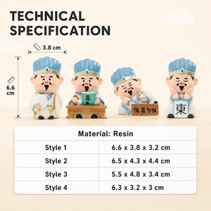 ฟิกเกอร์จูเก๋อลี่เหลียง รุ่น Q <span class=keywords><strong>สาม</strong></span><span class=keywords><strong>ก๊ก</strong></span> ของตกแต่งเรซิ่นตั้งโต๊ะ รูปปั้นกงหมิง ของตกแต่งขนาดเล็ก - Product Image 4
