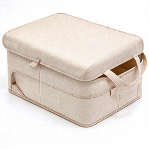 Kotak Penyimpanan Pakaian Dalam Kain Portabel, <span class=keywords><strong>Organizer</strong></span> <span class=keywords><strong>Bra</strong></span>, Celana Dalam, dan Kaus Kaki dengan Sekat Multi-grid untuk Lemari - Product Image 4