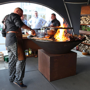 Barbecue extérieur en acier corten résistant à la rouille pour jardin - Product Image 1