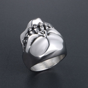 Skeleton Men's <b>Ring</b> <b>Titanium</b> Steel SA739 Gift Jewelry Fashion Retro Geometric Design - Product Image 3