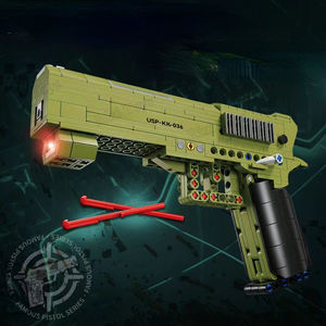 KAZI 88035/88036 HK_USP et M92F Modèle de pistolet d'exposition Jouets d'assemblage et de correspondance pour enfants Cadeaux pour garçons Ensembles de blocs de construction - Product Image 2