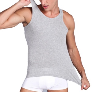 Men White Singlets Muscle Fit Fitness Workout Shirt Spandex <b>Vest</b> Tops Men Gym Workout tank Top Gym <b>Stringer</b> - Product Image 1