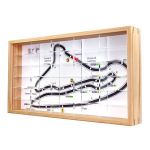 Tempat parkir 1/64 Model mobil adegan 3D lukisan gantung pemandangan akrilik transparan antidebu tempat parkir lampu bawaan - Product Image 1