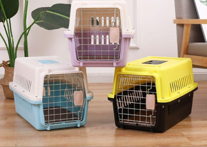 Caisse de transport portable pour animaux de compagnie approuvée par la compagnie aérienne Caisse de voyage pour chiots et chats avec porte en fil métallique pour chiens - Product Image 4