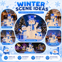 Riesige Schneemann-Familien-Laterne für Winterwunderland Weihnachts-Einkaufszentrum-Dekoration