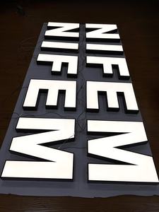 定制户外建筑标志墙3D标志标牌，带发光二极管照明铭牌，适用于公司和医院 - Product Image 3