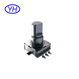 Encodeur rotatif à 20 impulsions de Version SMD à arbre métallique de 11MM avec potentiomètres à interrupteur-poussoir à Film de carbone matériau résistif - Product Image 5