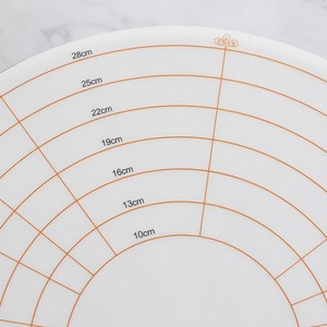 Fabake Cake Turntable Anti-slip <b>Mat</b> 28cm <b>Silicone</b> Round Decorating Table Non-Stick Kitchen Tool - Product Image 1