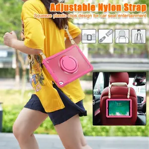 2024 Heavy Duty Kids Shockproof Silicone+ PC Anti-fall Tablet Case for ipad 9.7 Case