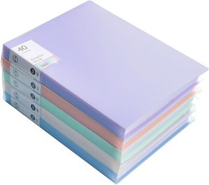 Custom Large Capacity A4 PP Material Morandi Color Insert Transparent <b>Music</b> Clip Printed Logo Label <b>Box</b> File - Product Image 1