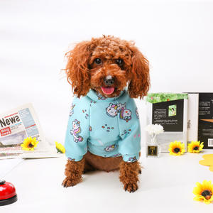 Nova Roupa Fofa para Pet com Estampa de Desenho Animado Suéter Quente de Duas Pernas para Outono e Inverno Roupas para Cães e Gatos Roupas para Bulldog Francês - Product Image 2