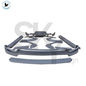 Kit de carrosserie de pare-chocs de voiture pour Porsche Macan HM style lèvre avant diffuseur arrière jupes latérales spoiler arrière - Product Image 1