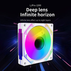 Lovingcool LED luz plástico RGB Gaming PC ventilador de ordenador multicolor 120mm <span class=keywords><strong>CPU</strong></span> ventilador ARGB ventiladores de radiador de ordenador - Product Image 2