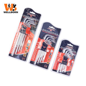 Jeu de clés hexagonales de qualité industrielle finition chromée, en acier au carbone, personnalisable, support OEM - Product Image 6