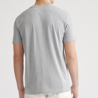 T-shirt col rond en coton bambou pour homme, t-shirt en jersey bio, haut à manches courtes, t-shirts homme été, t-shirt homme personnalisé