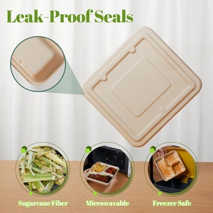 Bandejas Portátiles de 2 Compartimentos de 12 oz para Nachos y Queso, de Papel Kraft y Bagazo de Caña de Azúcar, Ideales para Fiestas y Noches de Cine - Product Image 5
