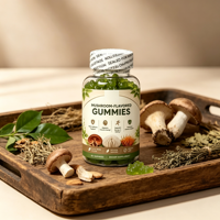 Gummies aromatisées aux champignons, formule naturelle enrichie en Vitamine C, Zinc et D