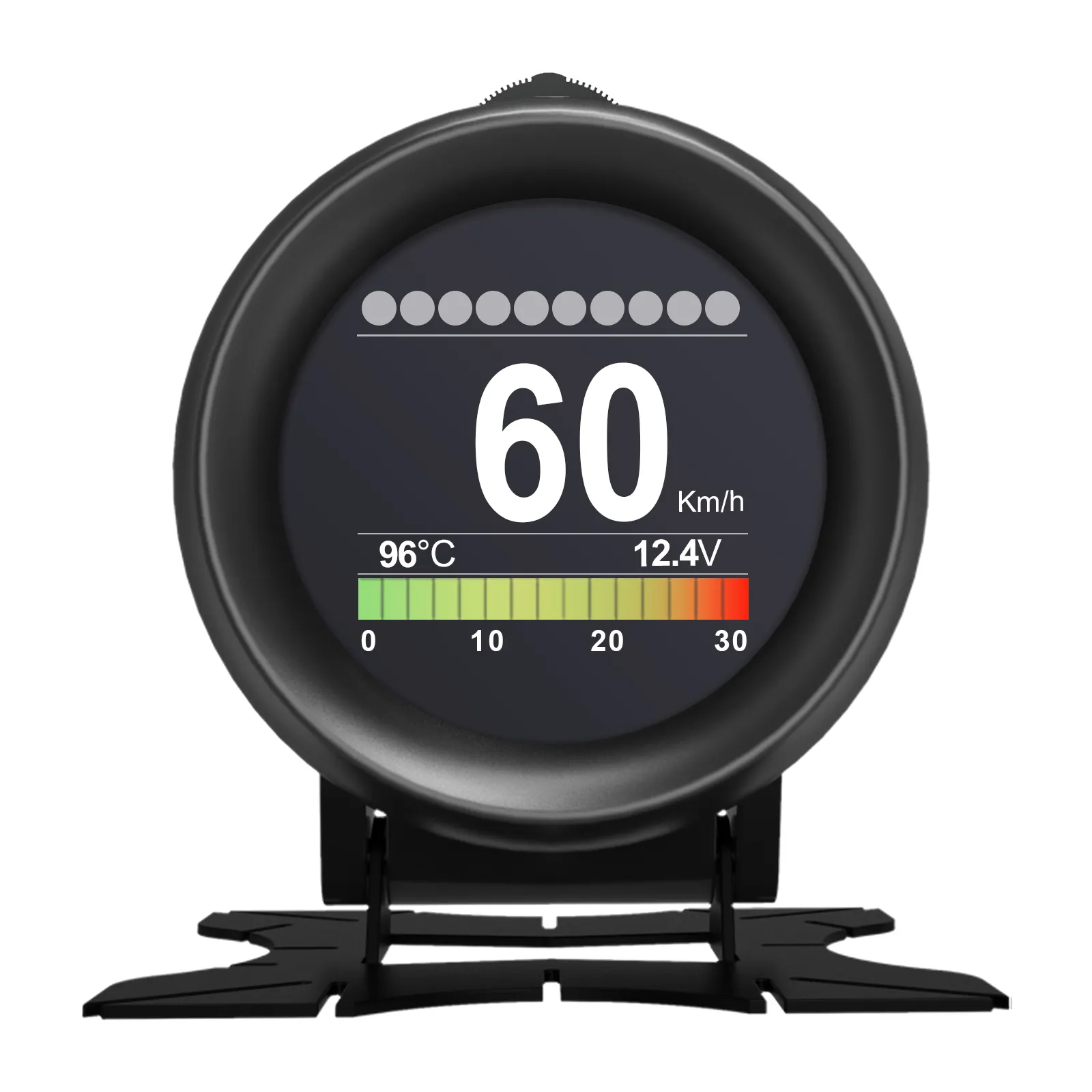AUTOOL X60 HUD-Medidor de alarma Digital inteligente para coche, medidor de temperatura multifunción, medidor de velocidad de voltaje Digital, alarma, código de Error claro