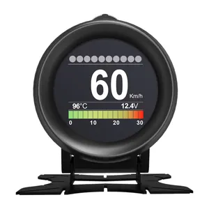 AUTOOL X60 HUD Car Smart Digital Multi-Function Alarm Meter Temperature Gauge Digital Voltage Speed Meter Alarm Clear Error Code