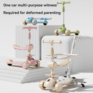 Scooter de 3 ruedas de 1,6 años para niños, carro de mano de plástico de aluminio plegable, <span class=keywords><strong>carrito</strong></span> de bebé montable moderno de lujo para montar al aire libre - Product Image 5