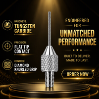Sonde de mesure de hauteur, indicateur à cadran M2.5, sonde à pointe plate en acier tungstène, diamètre 0,45 x 10 mm, tailles personnalisées disponibles sur demande