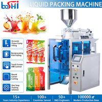 Machine d'emballage verticale (VFFS) pour aliments, lait, crème glacée, eau, jus, soda, miel, pâte, yaourt, liquides