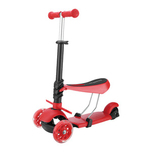 Patinete para niños con asiento de altura ajustable, 3 ruedas, ruedas de PU con luces intermitentes, para edades de 3 a 6 años - Product Image 3