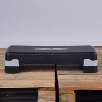 Plataforma de Ejercicio Aeróbico Básica, Stepper Ajustable para Hacer Ejercicio en Casa, 27 Pulgadas, Negro/Gris