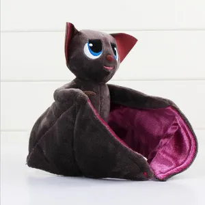 Design patterns soft monster bat plush toys realistic wild animal stuffed toy as halloween Decoration