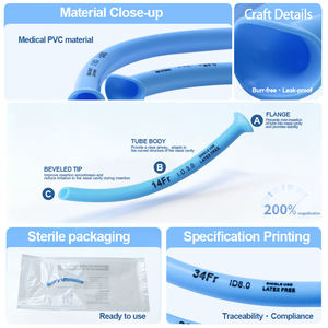 Cánula Nasofaríngea de PVC Médico No Tóxico Canack de 2.5mm-9.5mm, Tipo Desinfectante EOS, Protección Quirúrgica Clase <span class=keywords><strong>II</strong></span> con Certificación ISO - Product Image 5
