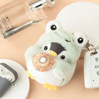Mini porte-clés en peluche pingouin avec rembourrage en coton PP, design animal marin Kawaii pour sacs et cadeaux de fête, unisexe