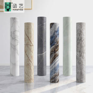 Vinyle noir peler et <span class=keywords><strong>coller</strong></span> marbre motif papier peint salon TV fond marbre feuille mur chambre moderne doré papier peint - Product Image 3