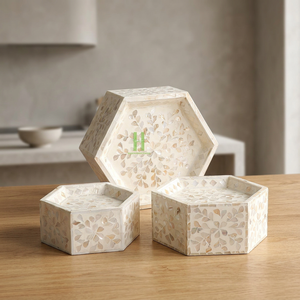 HOT SELLER! Eco-Friendly HNH Craft Mother Pearl Inlaid Cake Stand Restaurant Hotel Supplies Ramadan Eid Holiday <b>Resin</b> <b>Epoxy</b> Mold - Product Image 1