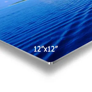 12"x12" 1.15mm gloss white HD metal high definition Sublimation Aluminum coating heat transfer photo printing hot selling blanks