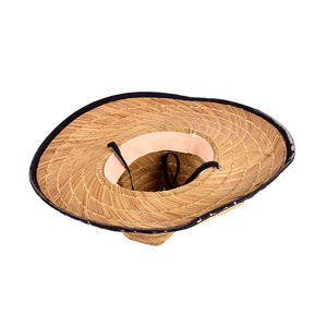 หมวก<span class=keywords><strong>คาวบอย</strong></span>สานลายทางสีน้ำตาลสำหรับฤดูร้อน เหมาะสำหรับกิจกรรมกลางแจ้ง ตกปลาชายหาด และกีฬากลางแจ้ง ขายส่งสำหรับทุกเพศ - Product Image 5