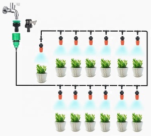Système d'<span class=keywords><strong>arrosage</strong></span> au goutte-à-goutte réglable, système d'irrigation pour le jardin et la maison, 25 m 15m - Product Image 1