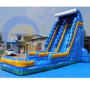 29 ft sân sau <span class=keywords><strong>Inflatable</strong></span> Slide nhiệt đới trượt nước hồ bơi bơm hơi trượt nước thương mại trượt bơm hơi cho người lớn - Product Image 3