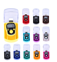 Compteur de doigts - Compteur de prières islamique - Compteur électronique portable à 5 chiffres LED avec étui - Compteur manuel mécanique