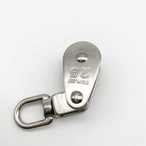 Marine Thuyền Phụ Kiện 25 Mét Thép Không Gỉ 316 Mắt Xoay Chuyển Đổi Duy Nhất Sheave Dây Rope Cẩu Ròng Rọc - Product Image 4