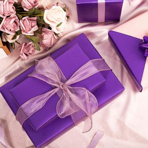 Yarcony Shimmer Metallic Purple Wrapping <b>Paper</b> Roll 17 Inches X 33 Feet Solid Color Pearly Lustre Gift Wrap Birthday - Product Image 4