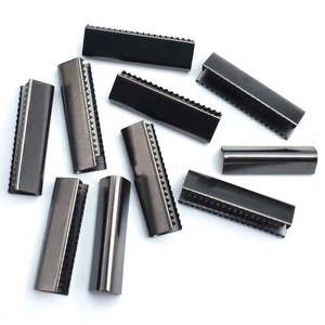Embout de serrage en métal classique de luxe en laiton pour sacs et sangles, connecteur à sertir en alliage de zinc pour sangles et tissus - Product Image 5