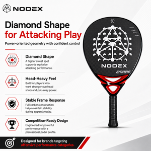 Raqueta de Pádel NODEX de Fibra de Carbono 12k a Precio de Fábrica para Jugadores Avanzados - Product Image 3