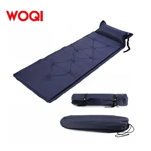 Woqi Camping Self Inflating Sleeping Pad with Attached Pillow / Lightweight Air Sleeping Pads