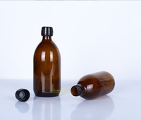 Bouteilles en verre brun 30ml 60ml 125ml 200ml 250ml 500ml pour huile liquide liquide oral Bouteille brune