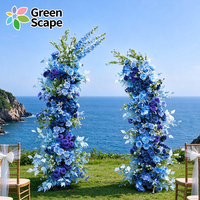 Arche de fleurs personnalisée, arche de fleurs artificielles blanches, décorations de mariage, fournitures