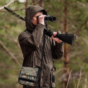 Sac bandoulière camouflage avec poche avant zippée, panneau en maille, organisateur d'activités de plein air, pochette de rangement résistante à l'eau pour équipement de camping - Product Image 1